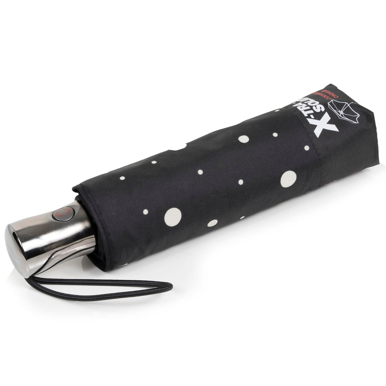 Parapluie X-TRA SOLIDE 28 cm Pois Noir/Jaune