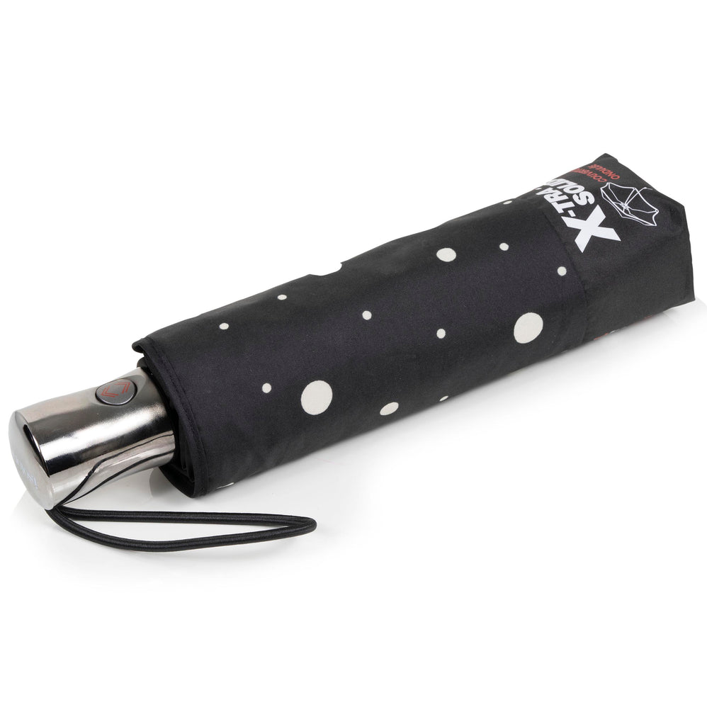 Parapluie X-TRA SOLIDE 28 cm Pois Noir/Jaune - Isotoner