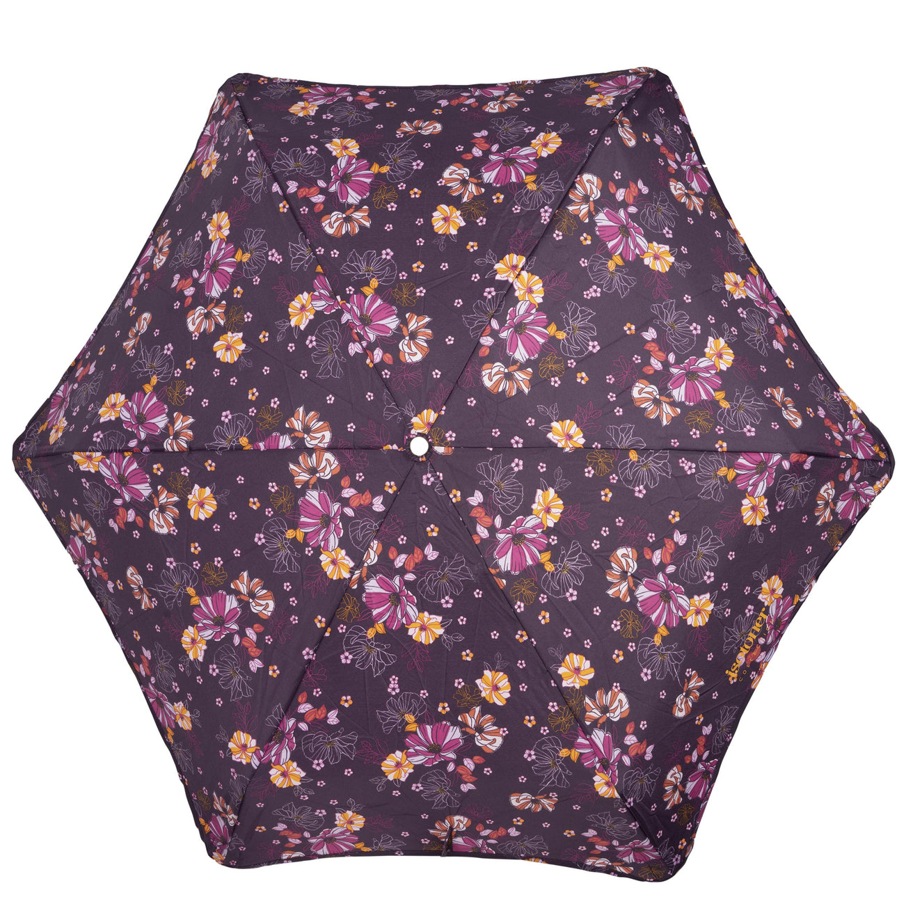 Parapluie X-TRA SOLIDE ALPHA 23 cm Fleurs Aubergine