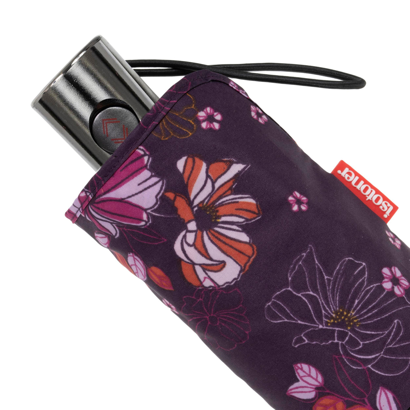Parapluie X-TRA SOLIDE ALPHA 23 cm Fleurs Aubergine