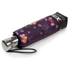 Parapluie X-TRA SOLIDE ALPHA 28 cm Fleurs Marine fleurs aubergine - Isotoner