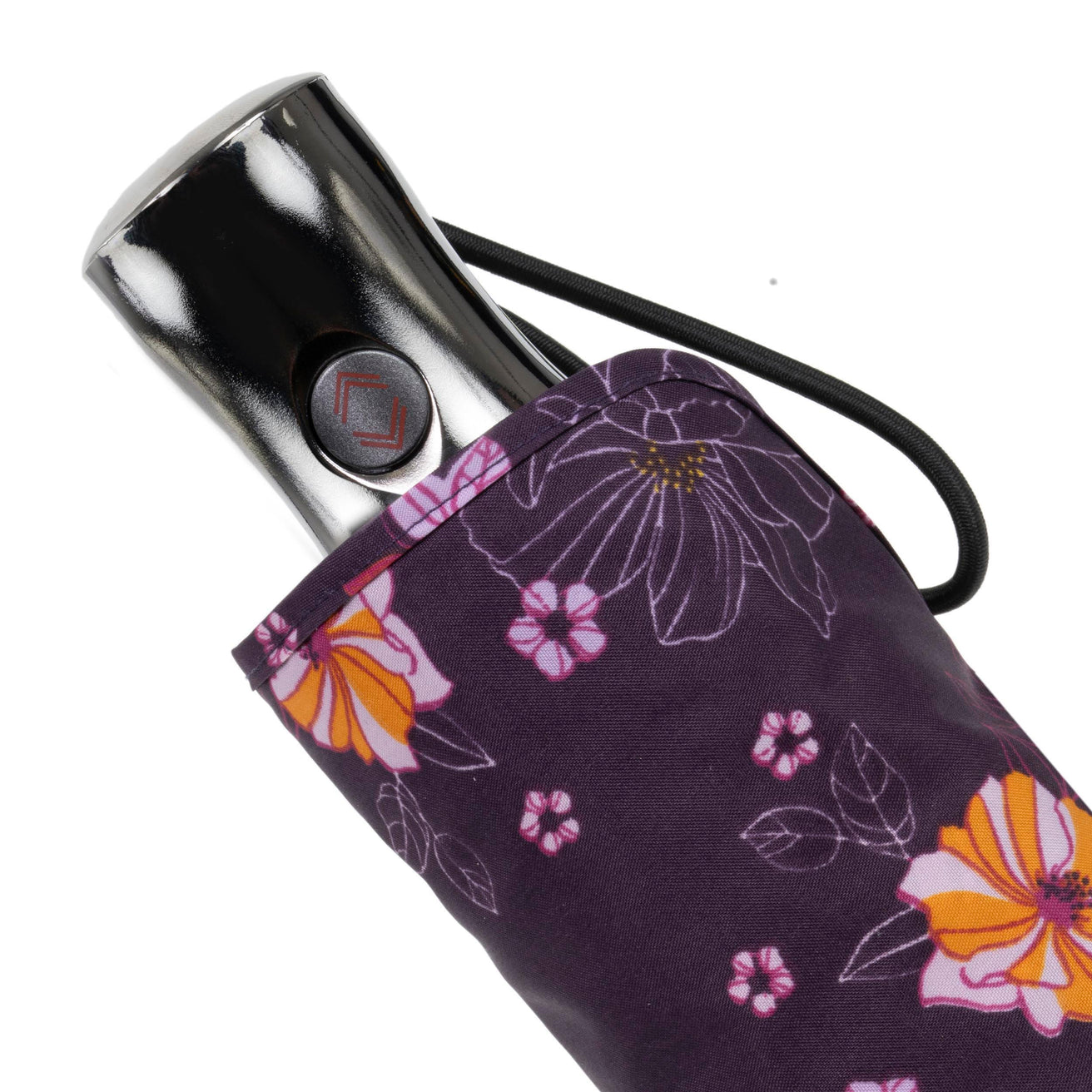 Parapluie X-TRA SOLIDE ALPHA 28 cm Fleurs Aubergine