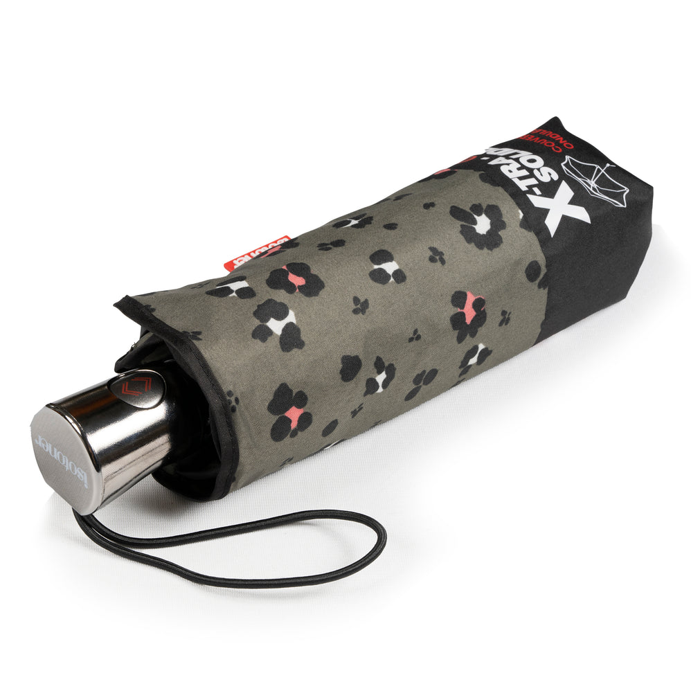 Parapluie X-TRA SOLIDE 23 cm Léopard Kaki - Isotoner