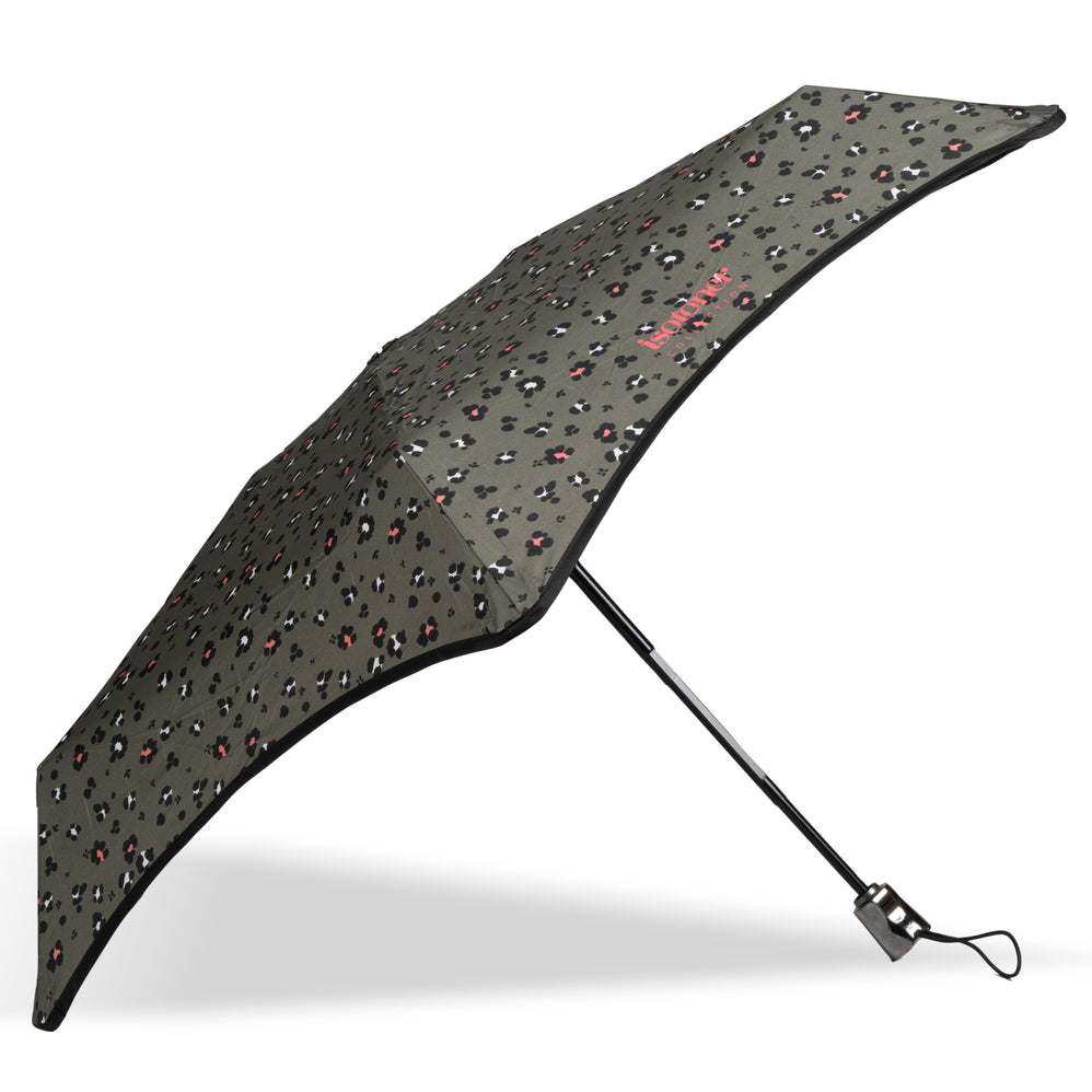 Parapluie X-TRA SOLIDE 23 cm Léopard Kaki - Isotoner