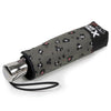 Parapluie X-TRA SOLIDE ALPHA 28 cm Fleurs Marine léopard kaki - Isotoner