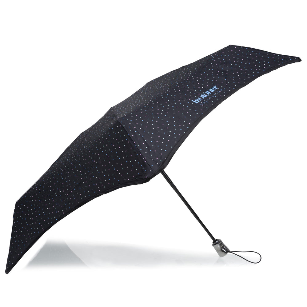 Parapluie X-TRA SOLIDE 28 cm Mini Pois Noir - Isotoner