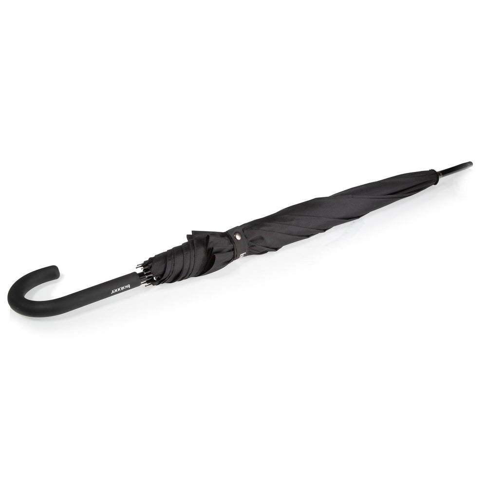 Parapluie Canne AUTO 8 baleines Noir - Isotoner
