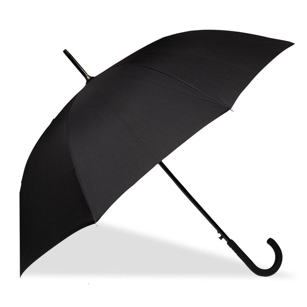 Parapluie Canne AUTO 8 baleines Noir - Isotoner