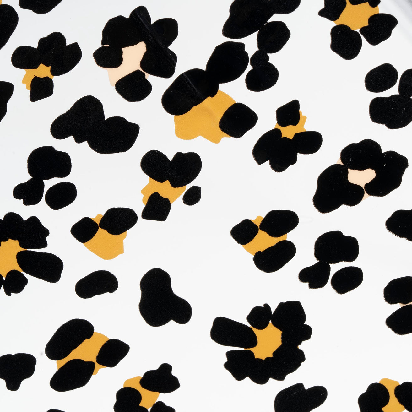 Parapluie cloche transparent PVC/Léopard Noir