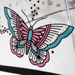 Parapluie cloche transparent PVC/Papillon rose