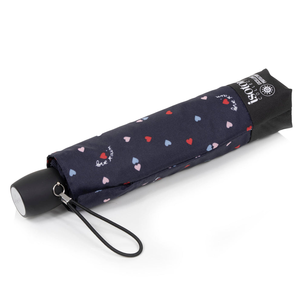 Parapluie ombrelle Cœurs Rouges UPF50+ - Isotoner