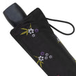 Parapluie ombrelle Noir Petites Fleurs UPF50+