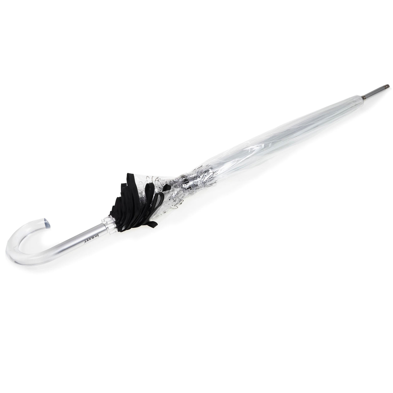 Parapluie cloche transparent PVC/Héron Cendré