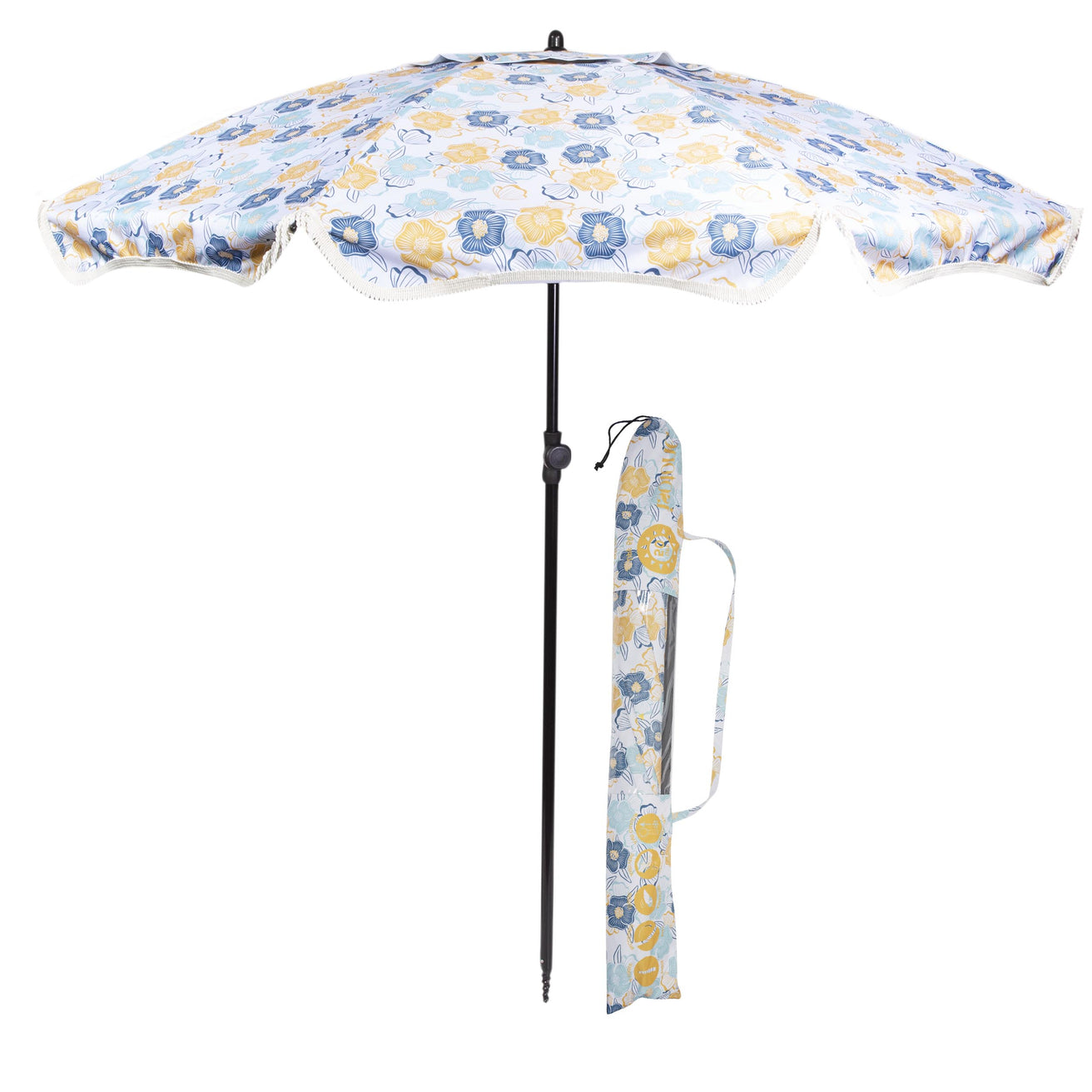 Parasol de plage Fleurs vintage