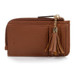 Porte-Cartes Femme zippé Camel