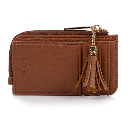 Porte-Cartes Femme zippé Camel - Isotoner