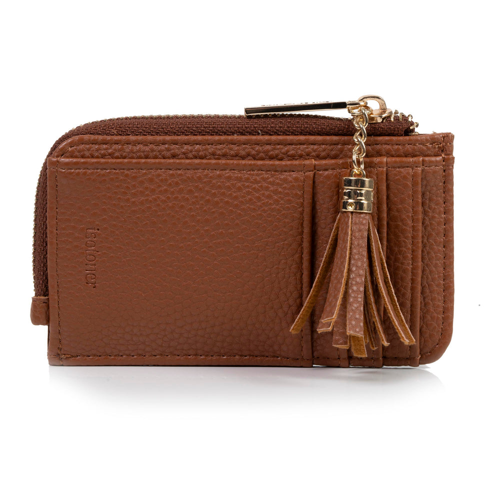 Porte-Cartes Femme zippé Camel - Isotoner