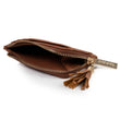 Porte-Cartes Femme zippé Camel