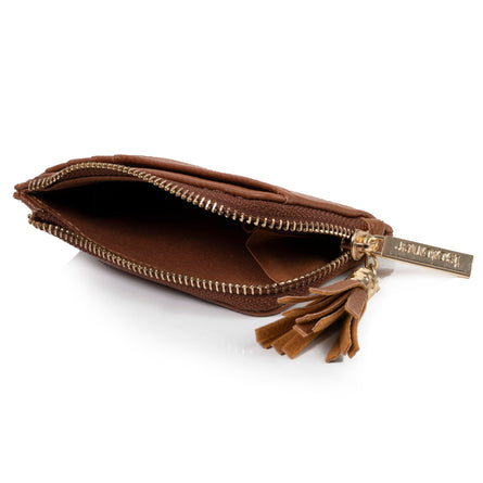 Porte-Cartes Femme zippé Camel - Isotoner