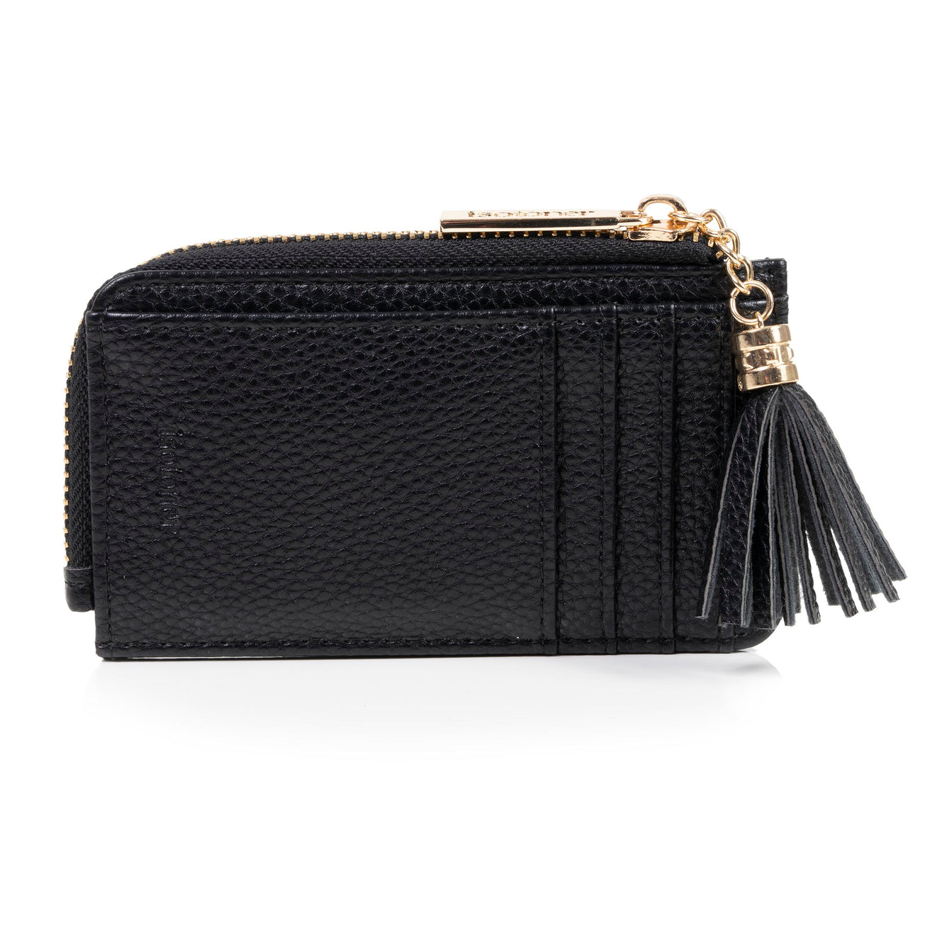 Porte-Cartes Femme zippé Noir