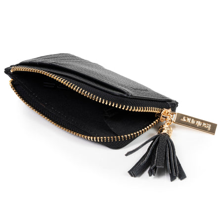 Porte-Cartes Femme zippé Noir - Isotoner