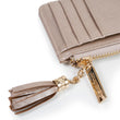Porte-Cartes Femme zippé Or
