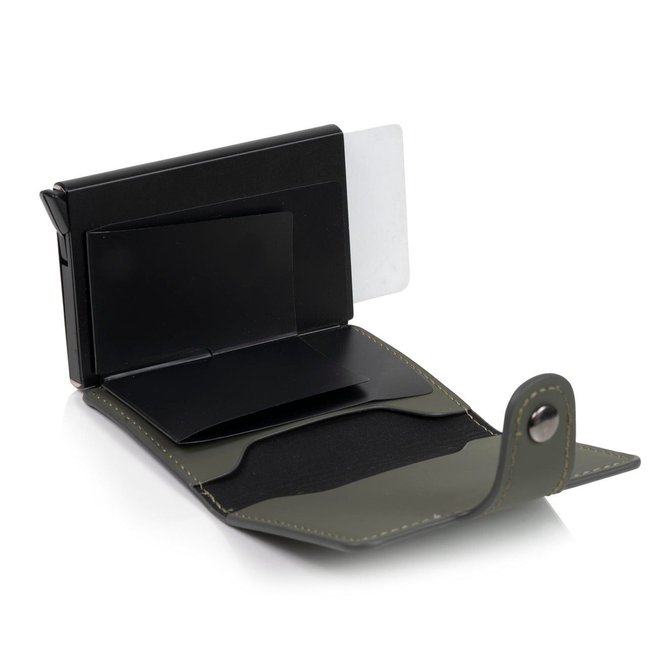Porte-cartes métallique Homme Kaki
