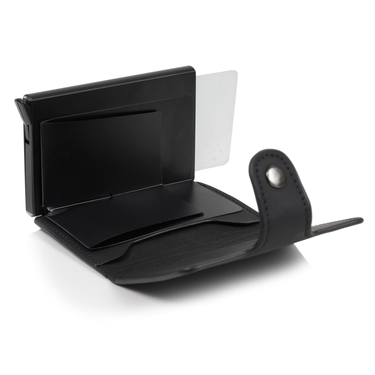 Porte-cartes métallique Homme Noir