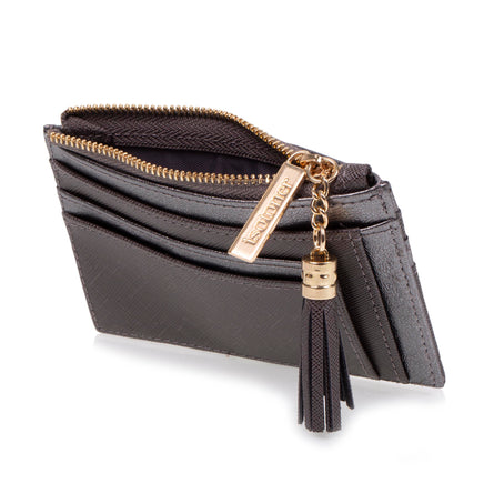 Porte-cartes Femme zippé Gris - Isotoner
