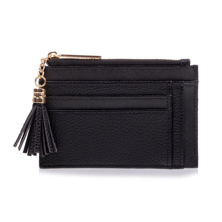 Porte-cartes Femme zippé Noir - Isotoner