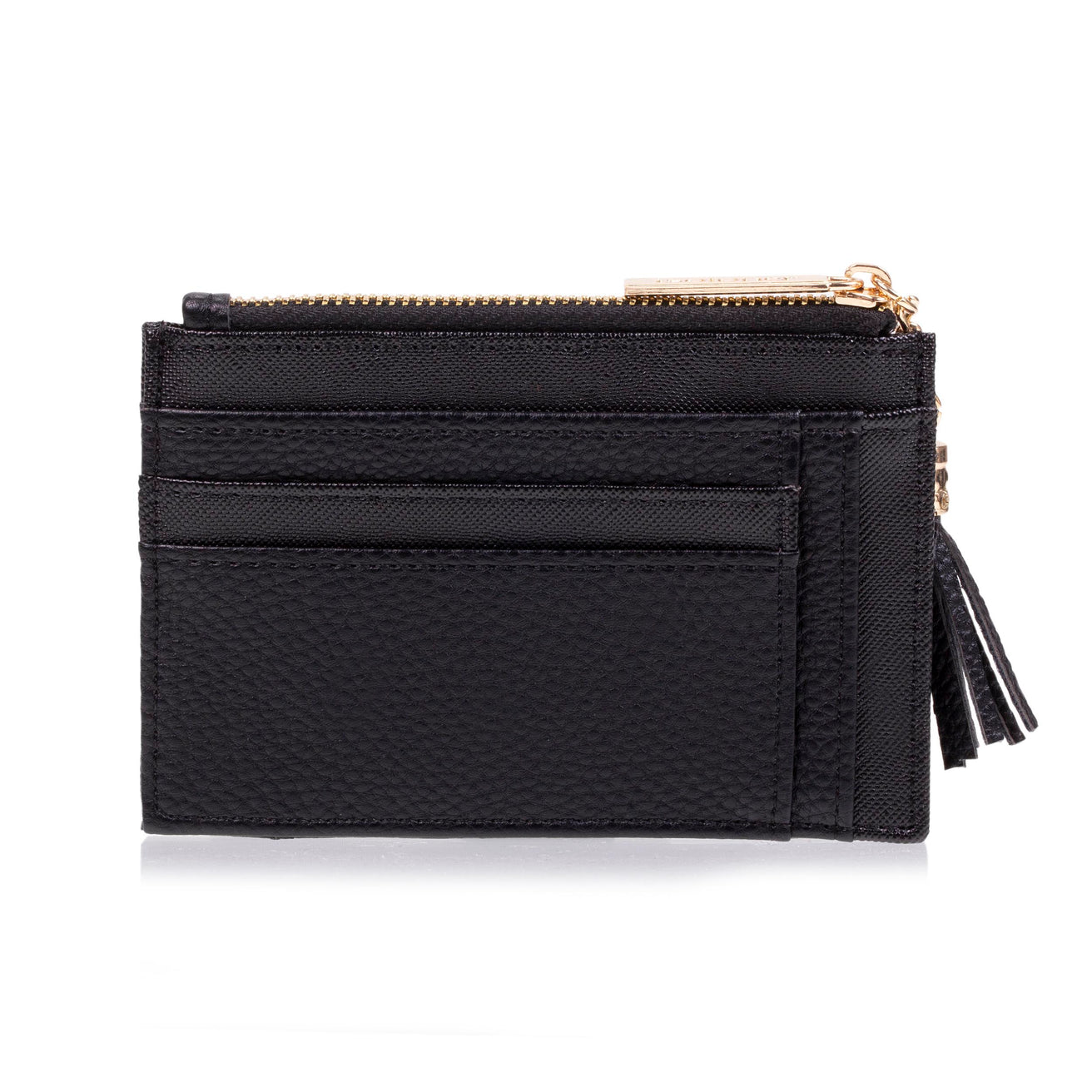 Porte-cartes Femme zippé Noir