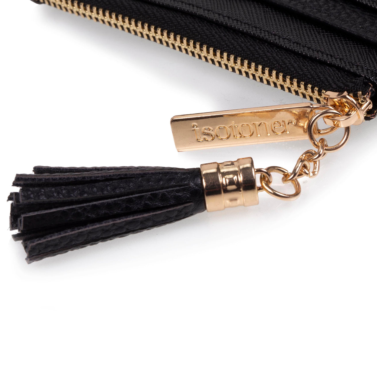 Porte-cartes Femme zippé Noir