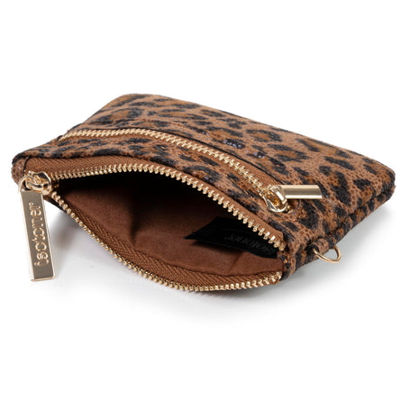 Porte-monnaie Femme zippé Léopard - Isotoner