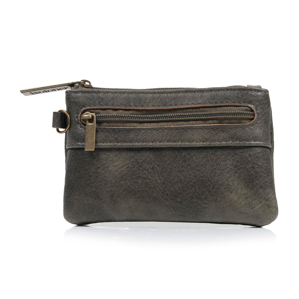 Porte-monnaie Homme zippé Kaki - Isotoner