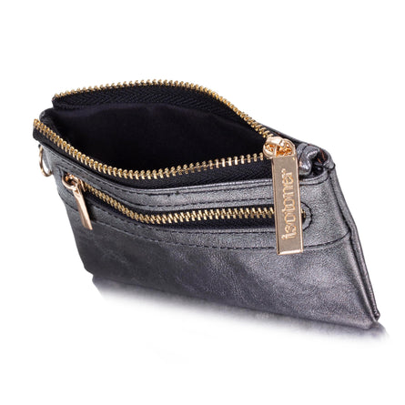 Porte-monnaie Femme zippé Noir - Isotoner