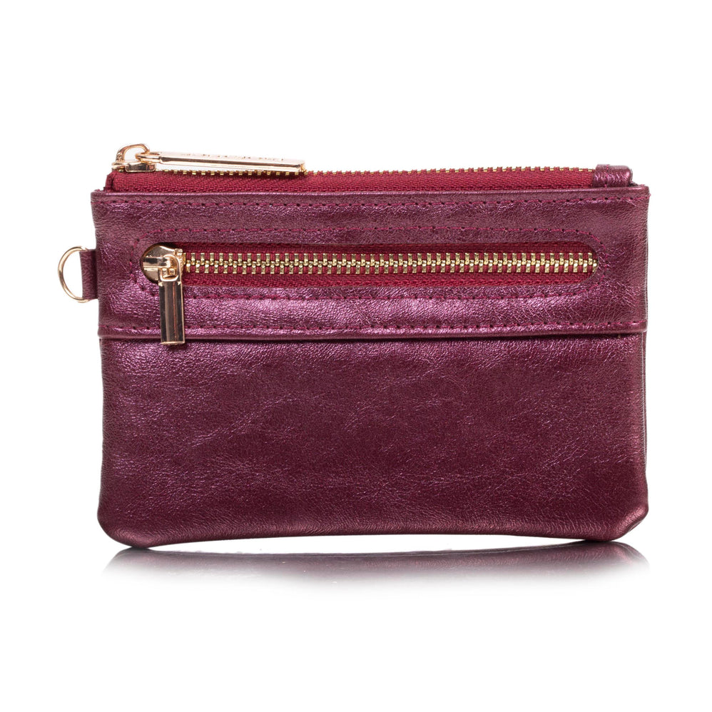 Porte-monnaie Femme zippé Rouge - Isotoner
