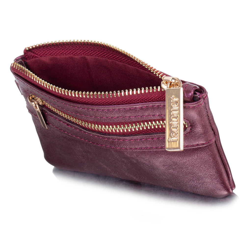 Porte-monnaie Femme zippé Rouge - Isotoner