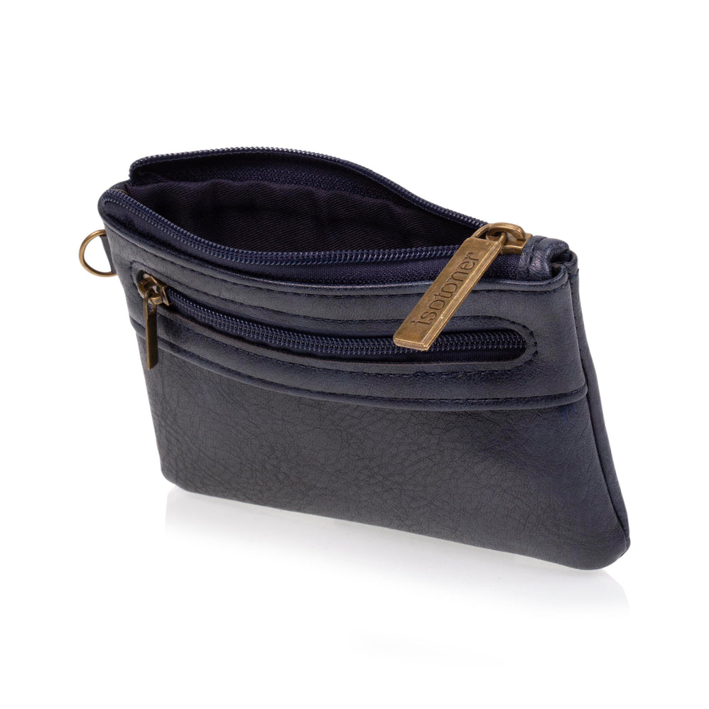 Porte-monnaie Homme zippé Marine - Isotoner