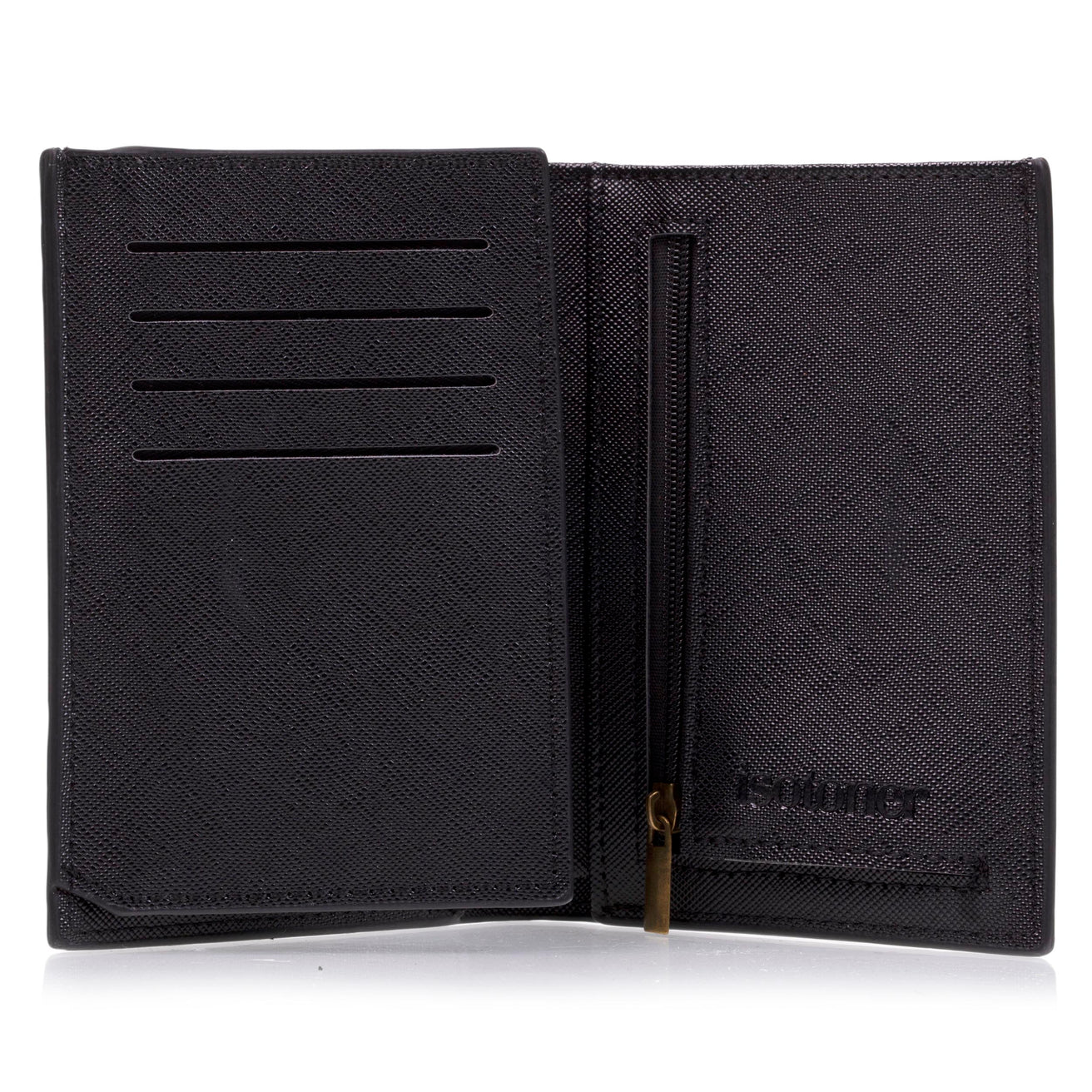 Portefeuille 3 volets Homme Noir
