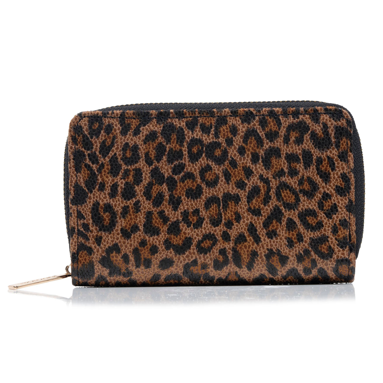 Portefeuille Femme zippé Léopard