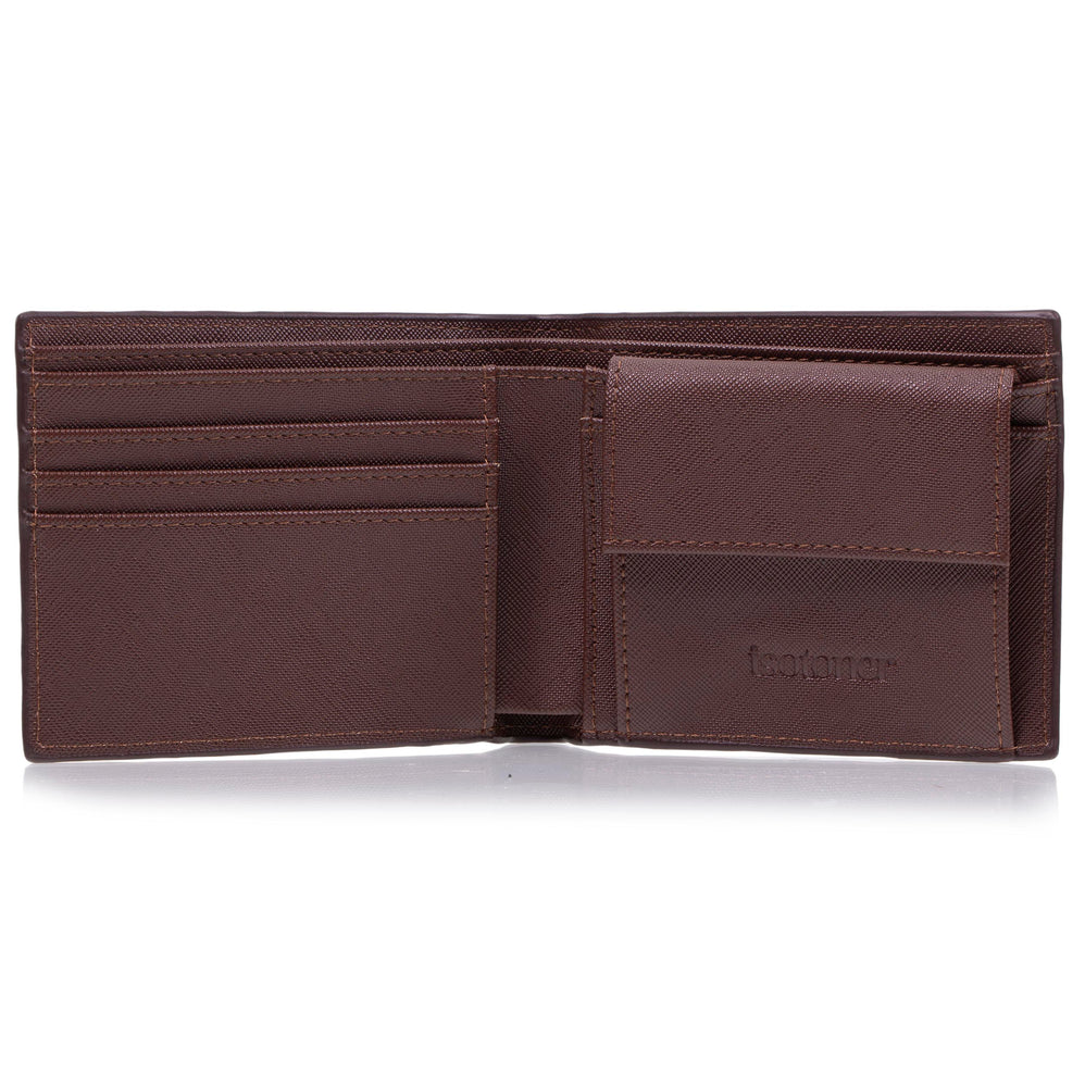 Portefeuille Homme poche pression Marron - Isotoner