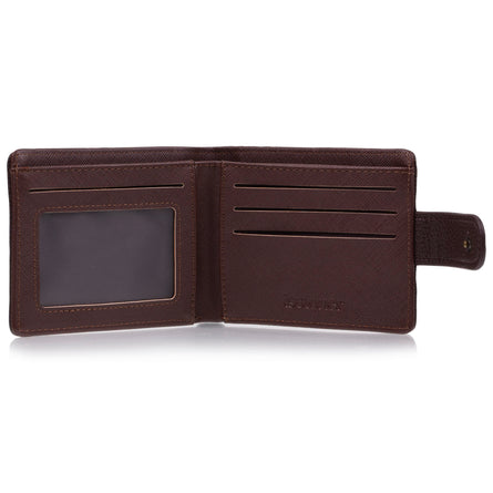 Portefeuille rabat avec patte Homme Marron - Isotoner