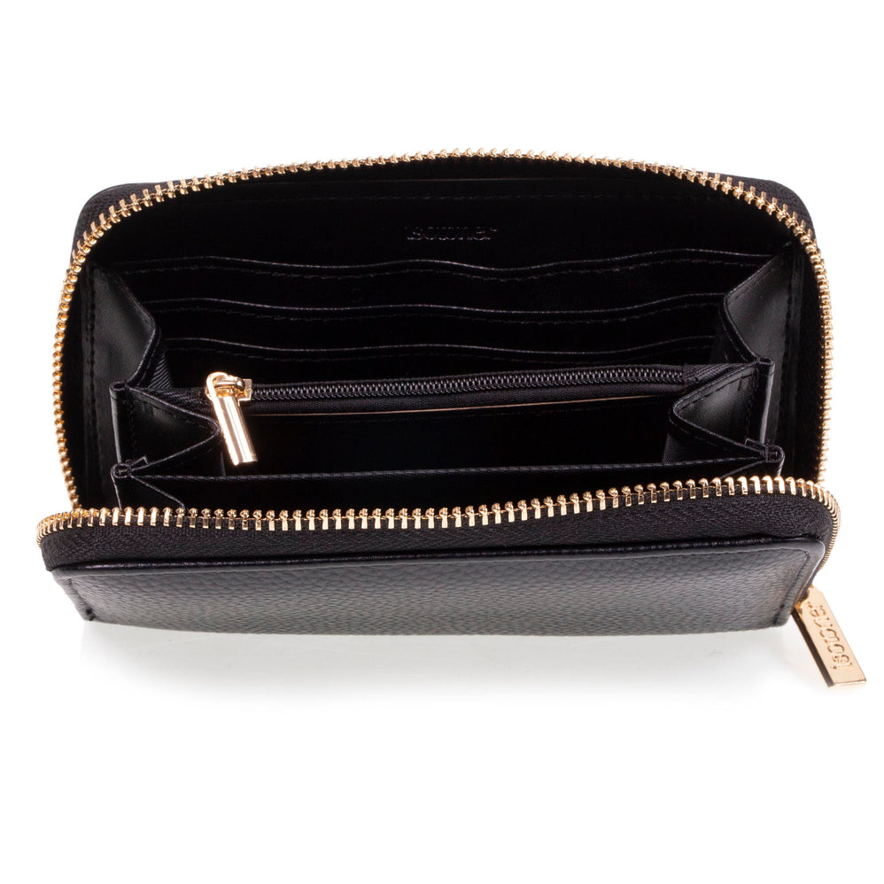 Portefeuille Femme zippé Noir - Isotoner