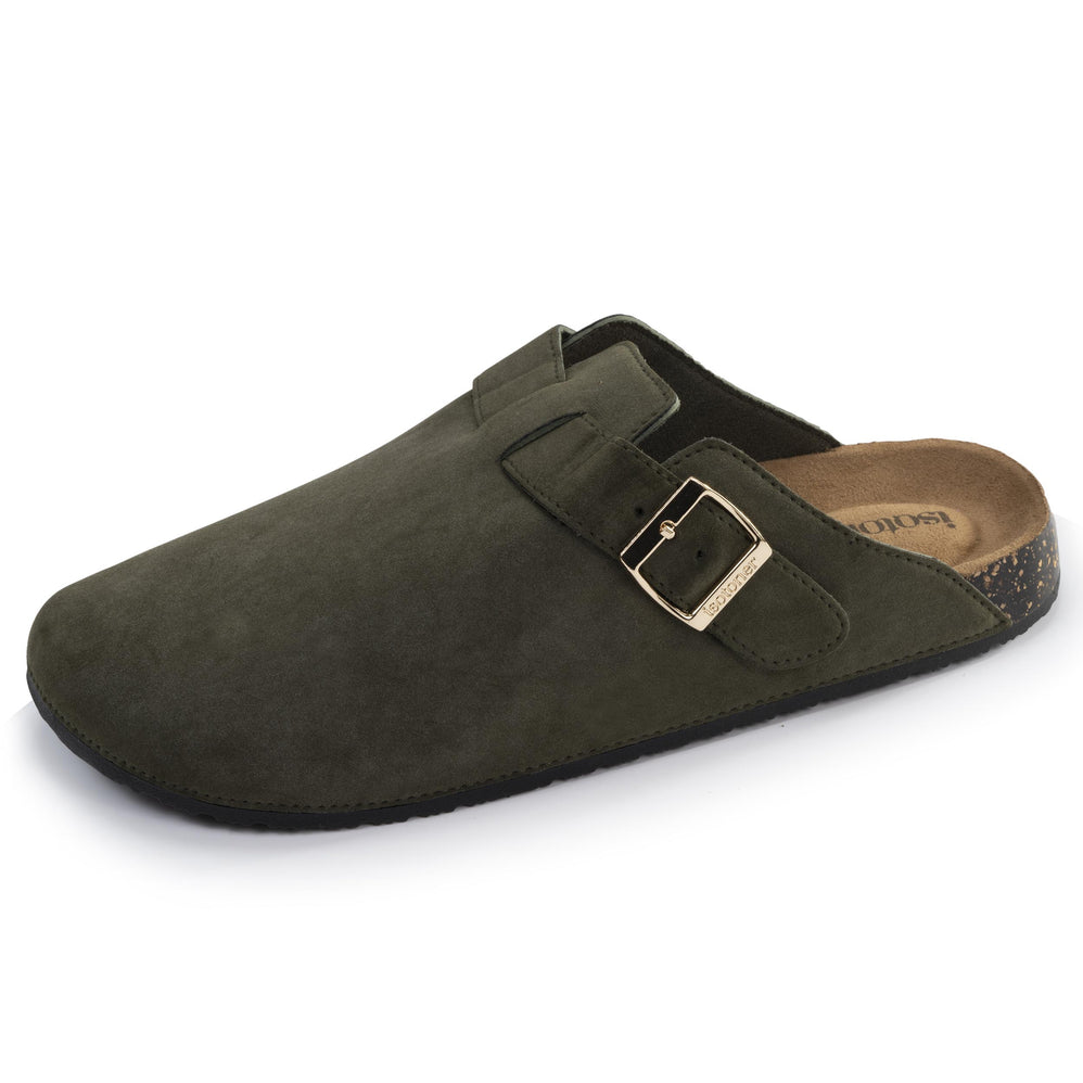 Mules Sabots confort Femme Kaki - Isotoner