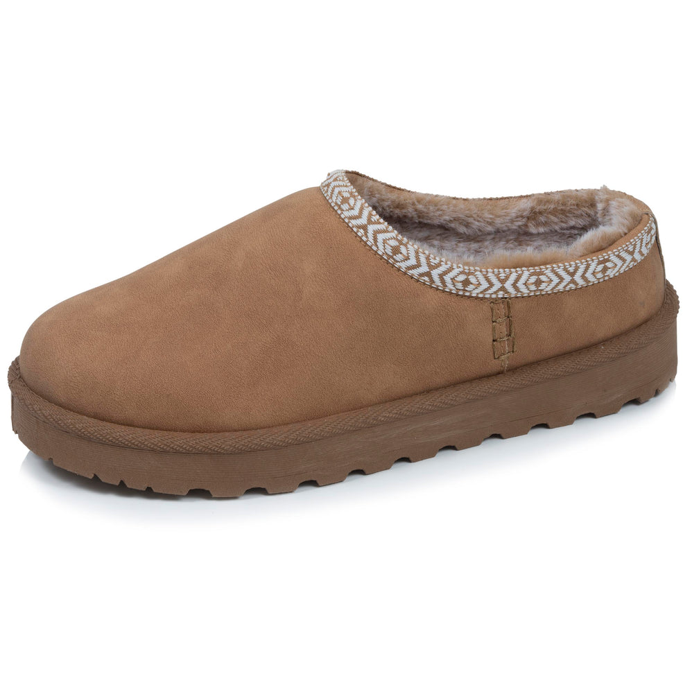 Sabots Cozy Femme fourrés Camel - Isotoner