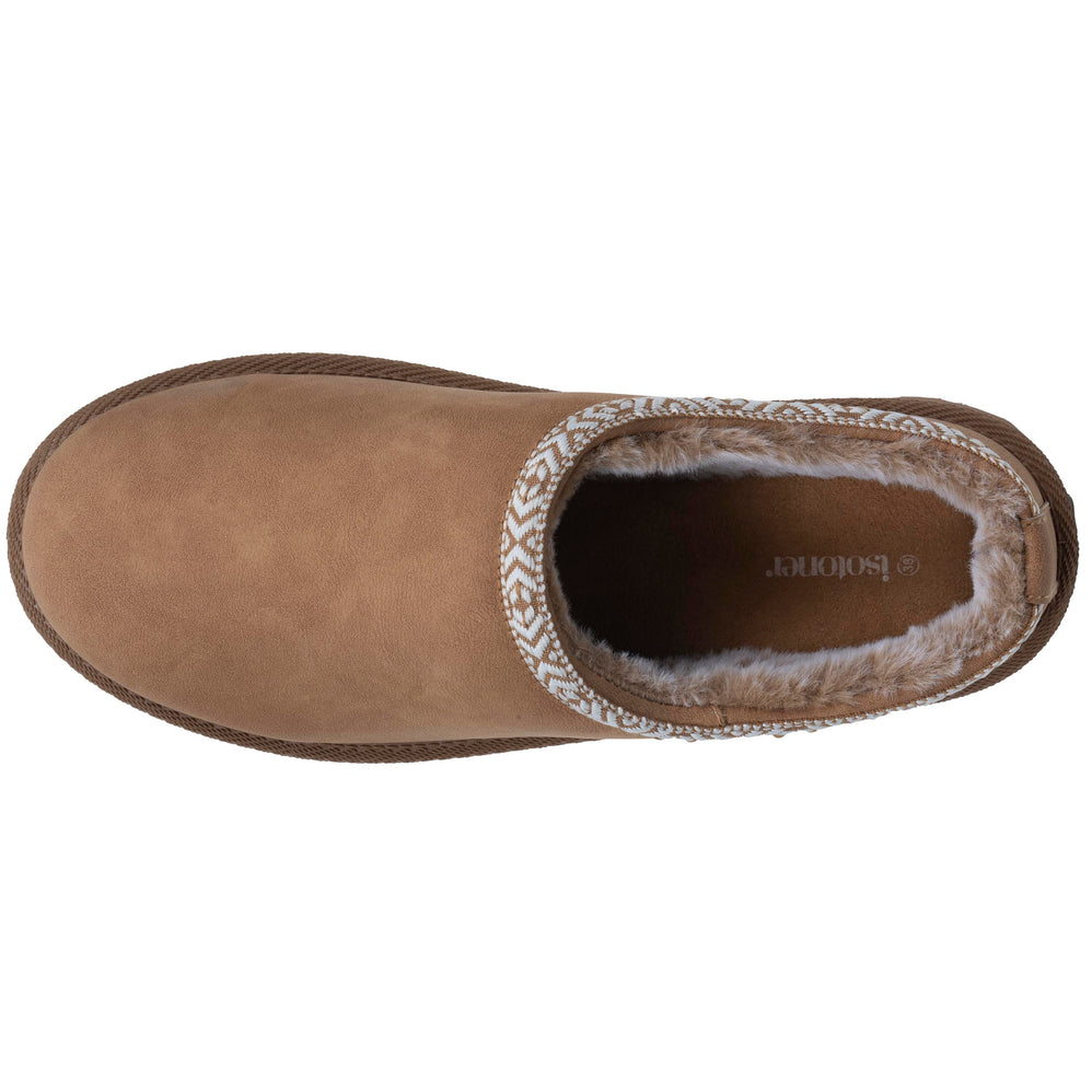 Sabots Cozy Femme fourrés Camel - Isotoner