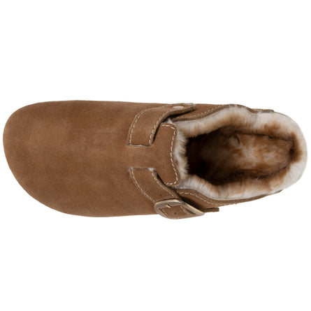 Sabots Femme Camel surpiqûres blanches - Isotoner