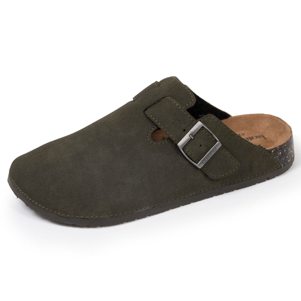 Sabots Homme fourrés Kaki - Isotoner