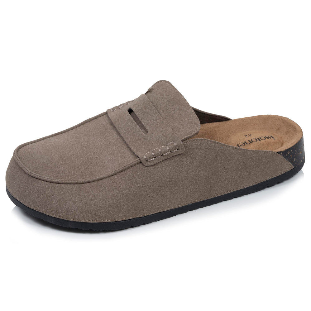Sabots Mocassin Homme Taupe - Isotoner