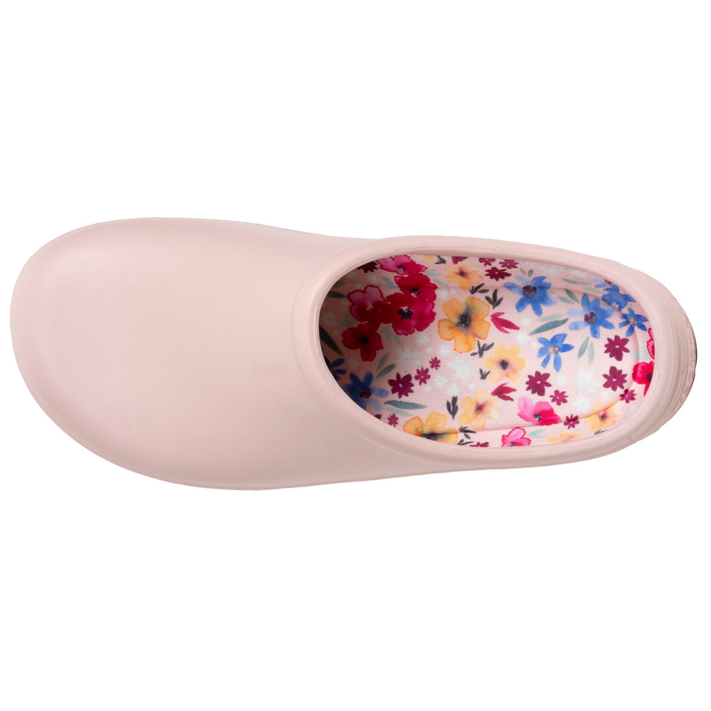 Sabots de jardin Femme Rose intérieur fleuri - Isotoner